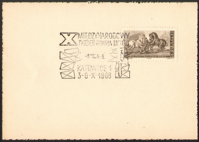 1966 [KO66 327] Międzynarodowy tydzień pisania list&oacute;w